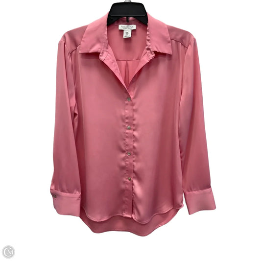 Blouse Long Sleeve By Rachel Zoe In Pink, Size: M