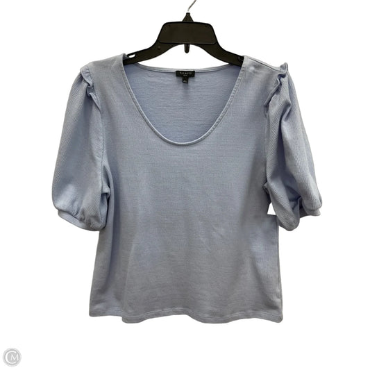 Top Short Sleeve By Talbots In Blue, Size: L