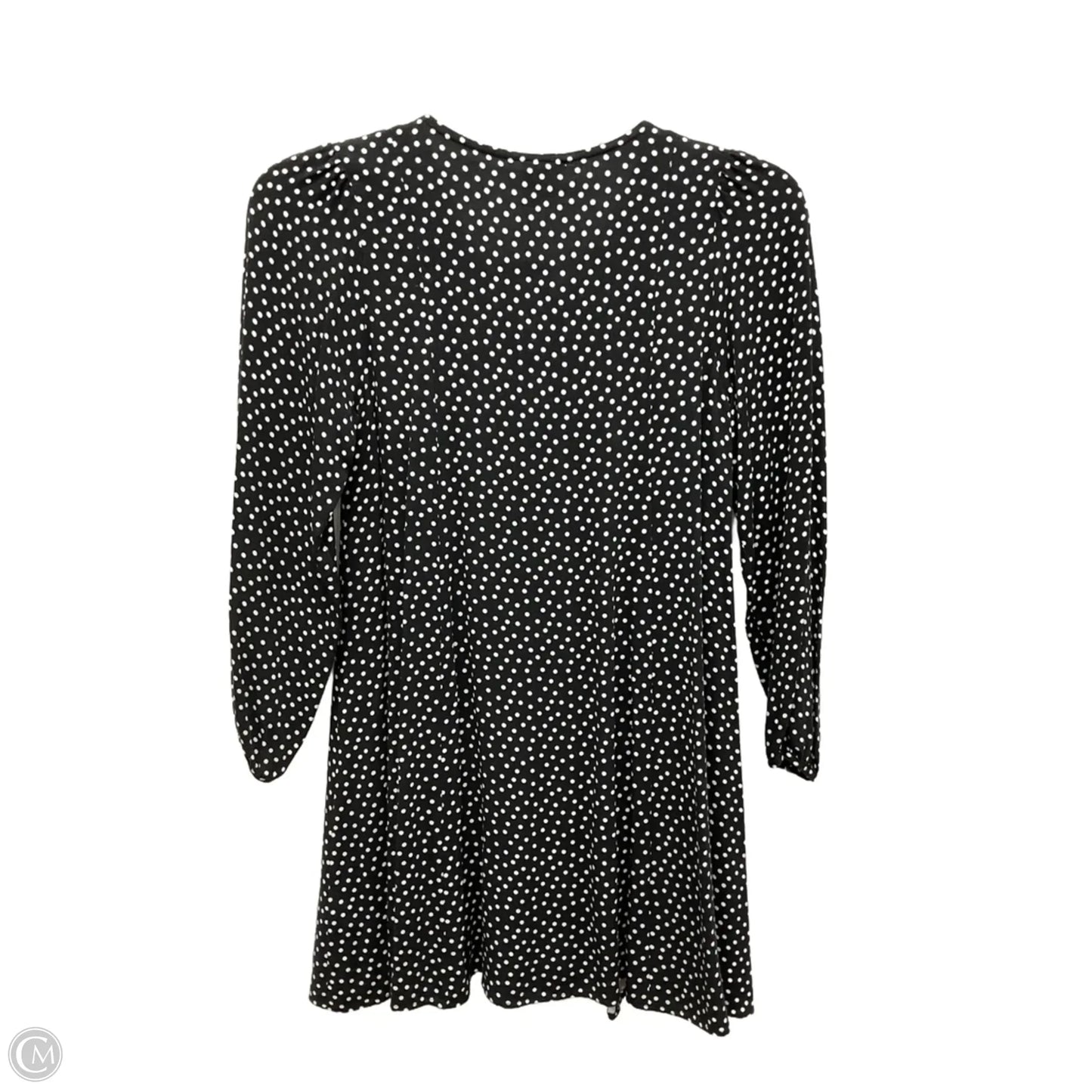 Blouse Long Sleeve By Zara In Polkadot Pattern, Size: M