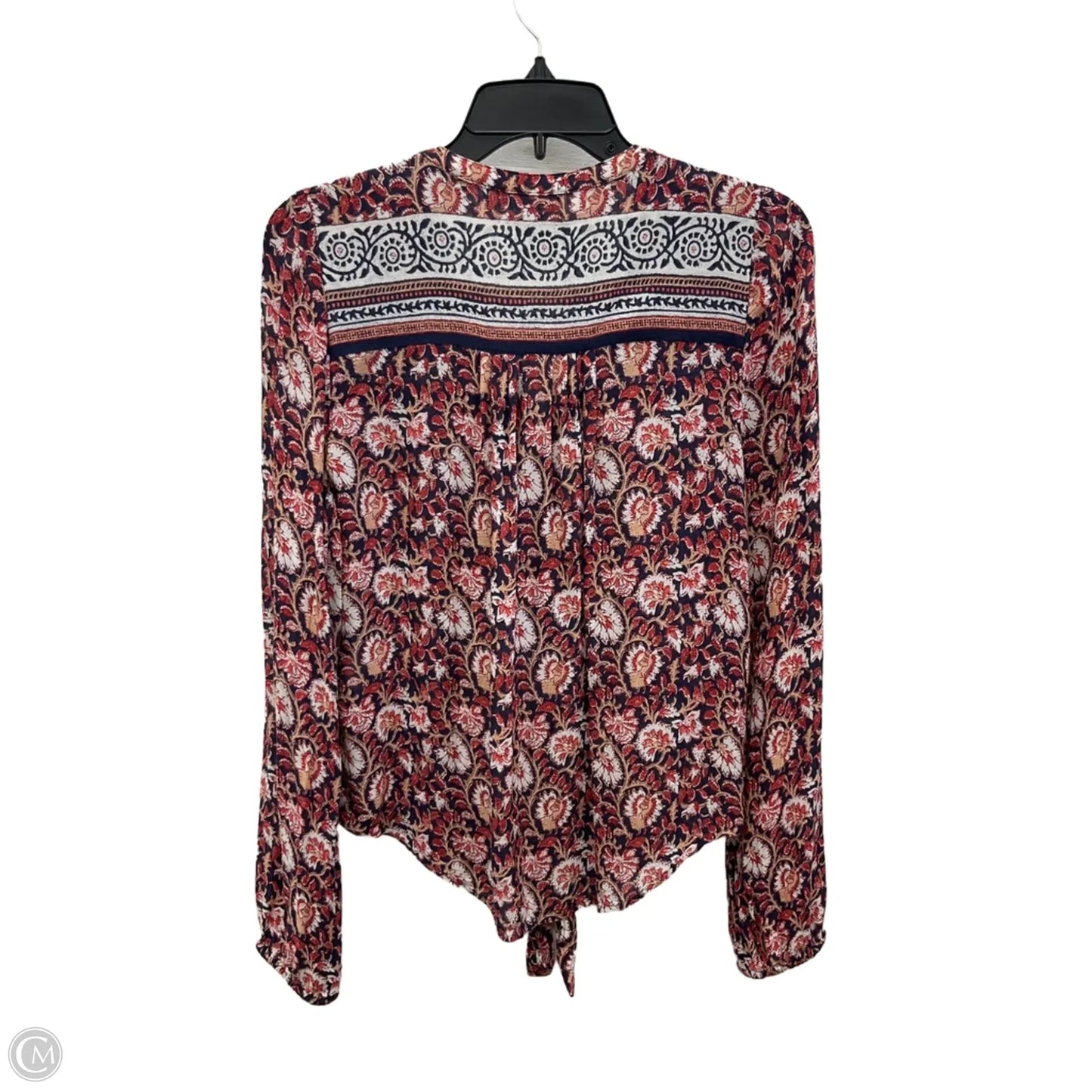 Top 3/4 Sleeve By Lucky Brand In Floral Print, Size: S