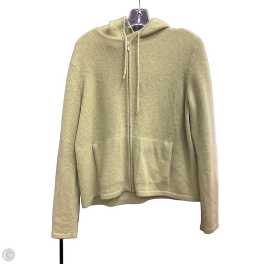 Sweater Cardigan Cashmere By Clothes Mentor In Green, Size: Xl