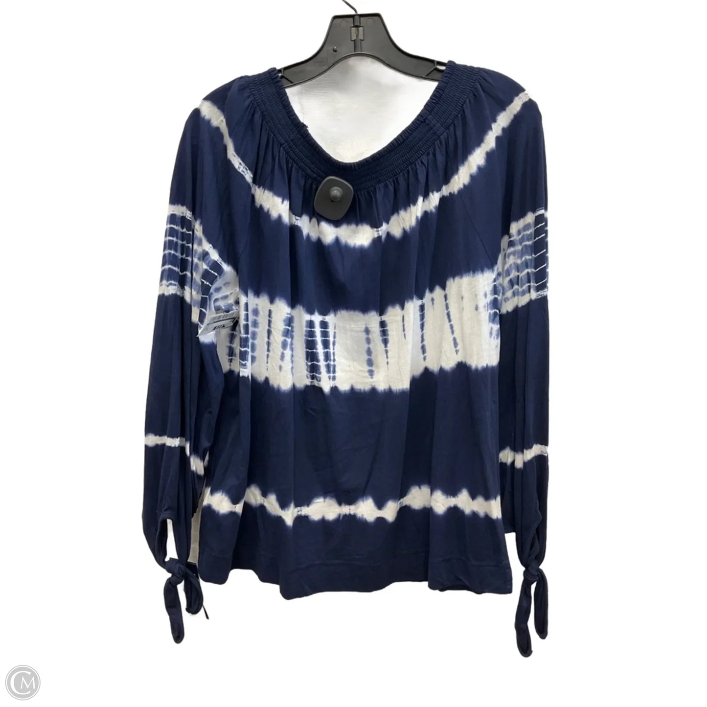 Top Long Sleeve By Chaps In Blue, Size: S