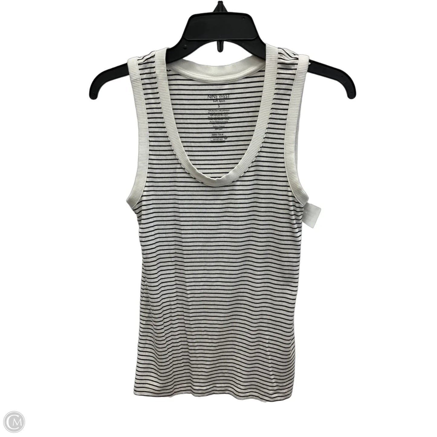 Tank Top By Nine West In Striped Pattern, Size: S