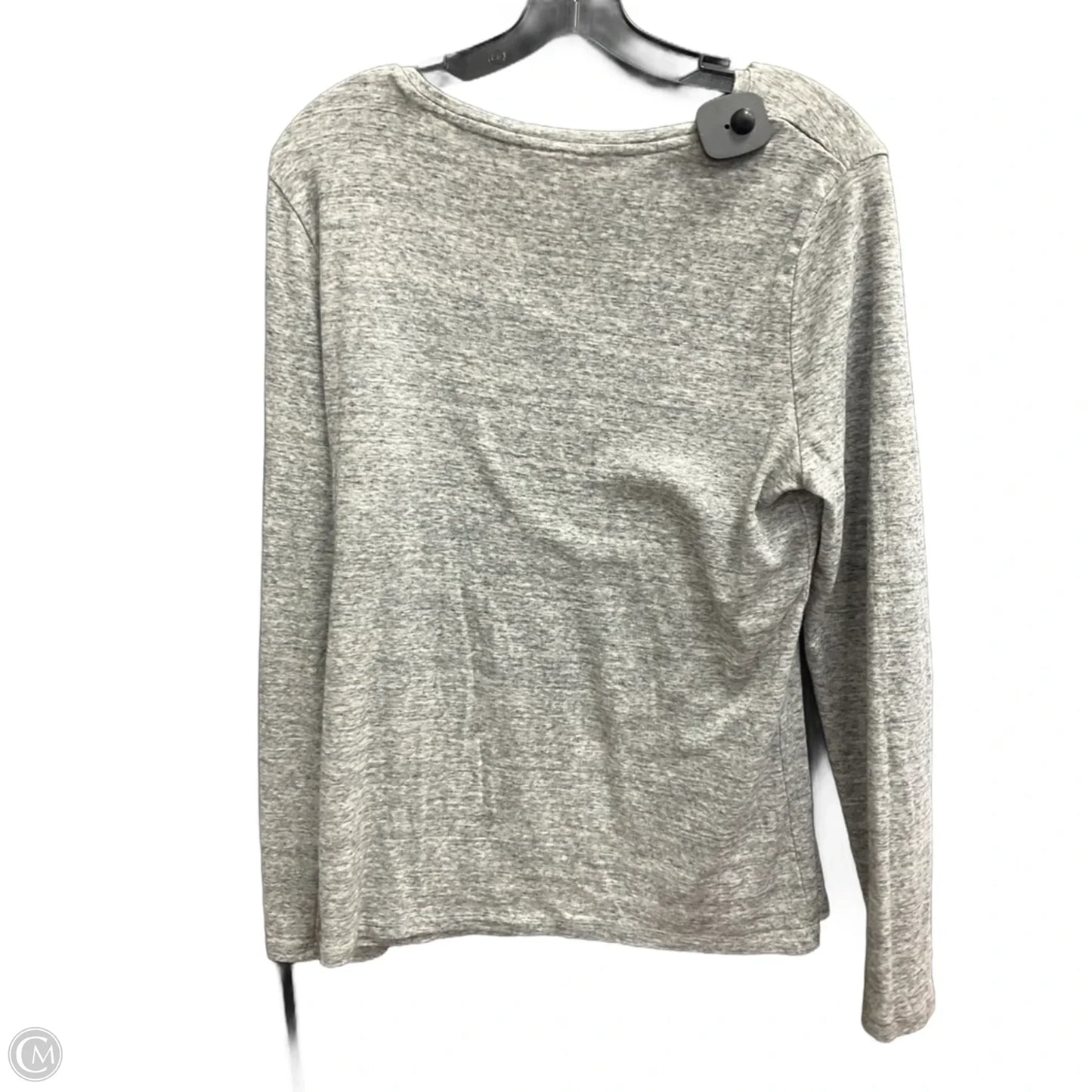Top Long Sleeve By A New Day In Grey, Size: Xl