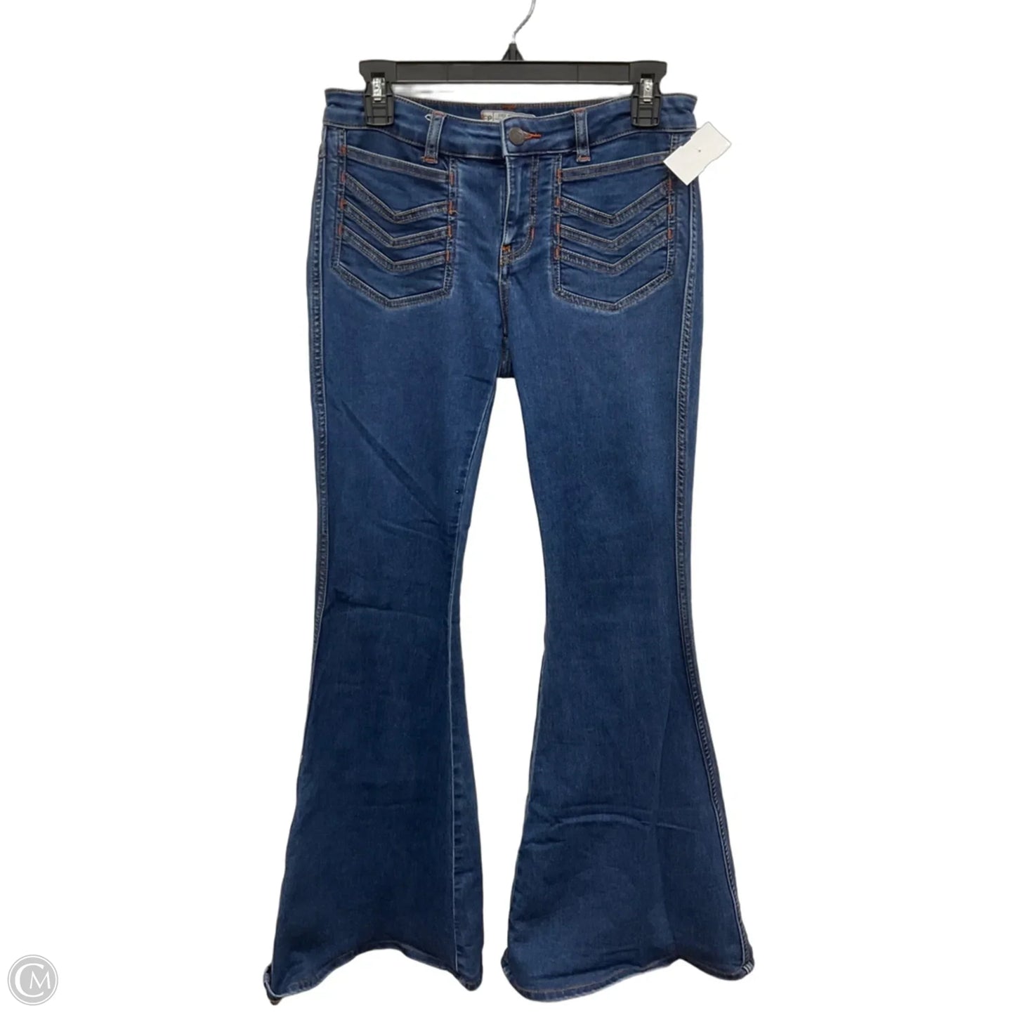 Jeans Flared By Free People In Blue, Size: 4