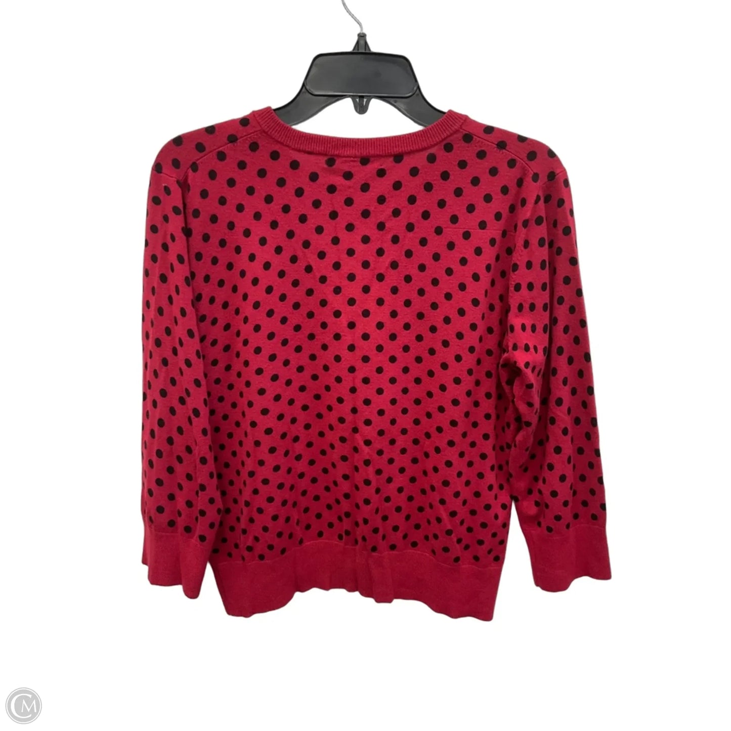 Cardigan By Cable And Gauge In Polkadot Pattern, Size: Xl