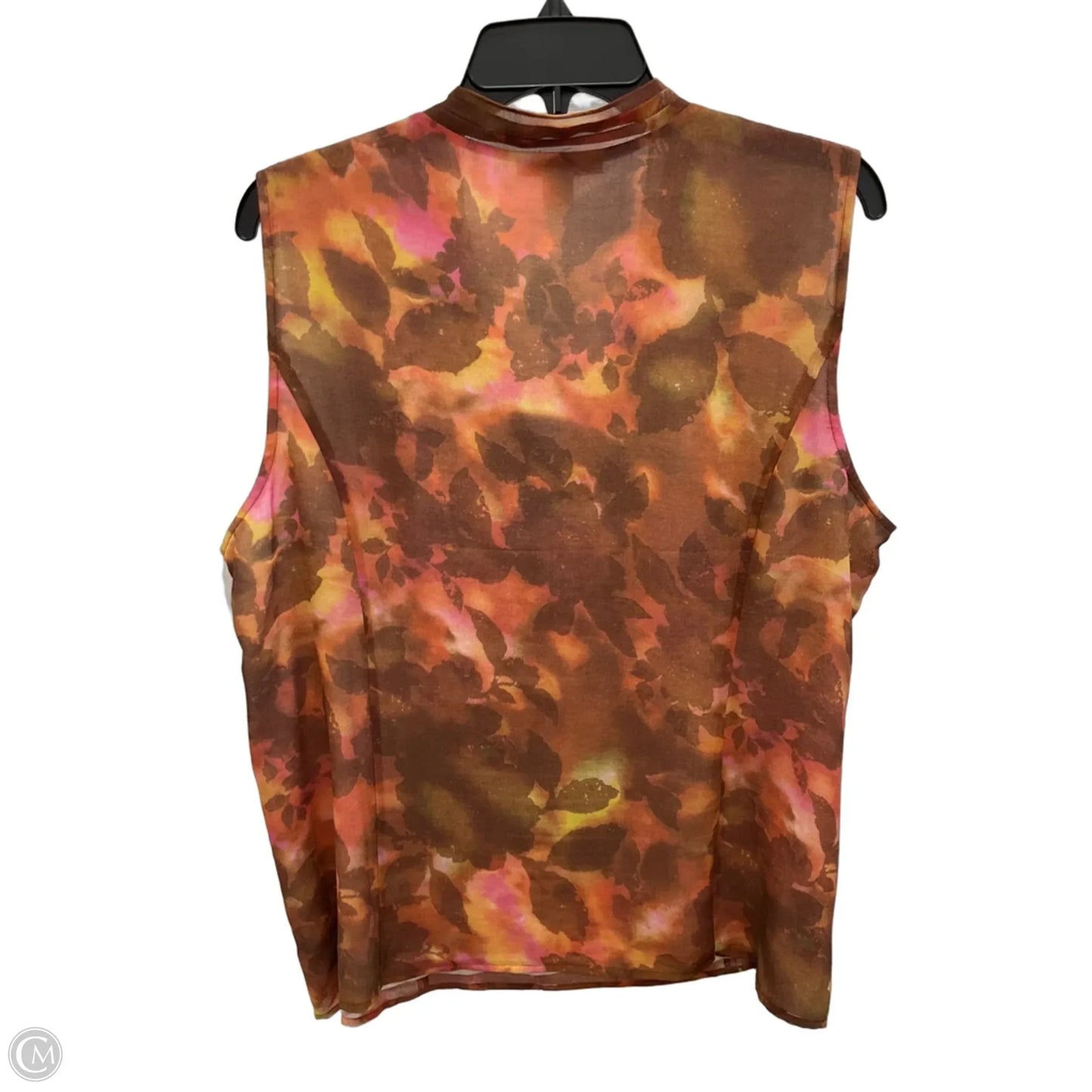 Top Sleeveless By Coldwater Creek In Orange, Size: Xl