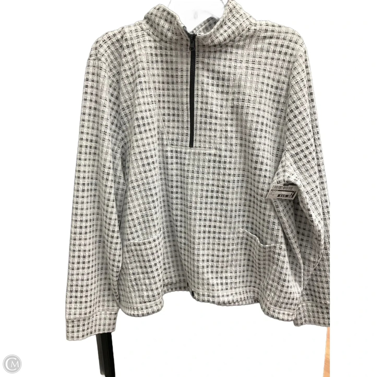 Top Long Sleeve By Talbots In White, Size: 2x