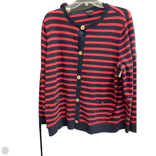 Cardigan By J. Jill In Striped Pattern, Size: Xl