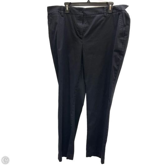 Pants Dress By Talbots In Black, Size: 18