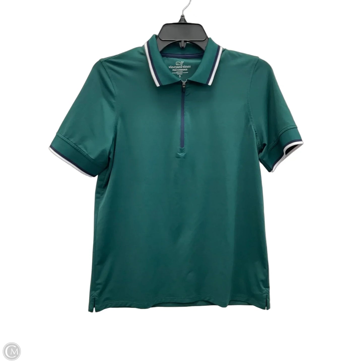 Top Short Sleeve By Vineyard Vines In Green, Size: S