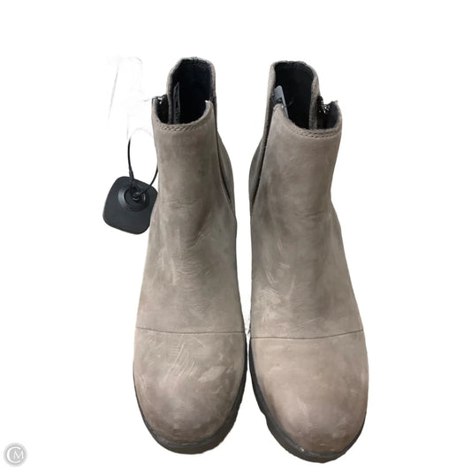 Boots Ankle Heels By Sorel In Brown, Size: 6.5