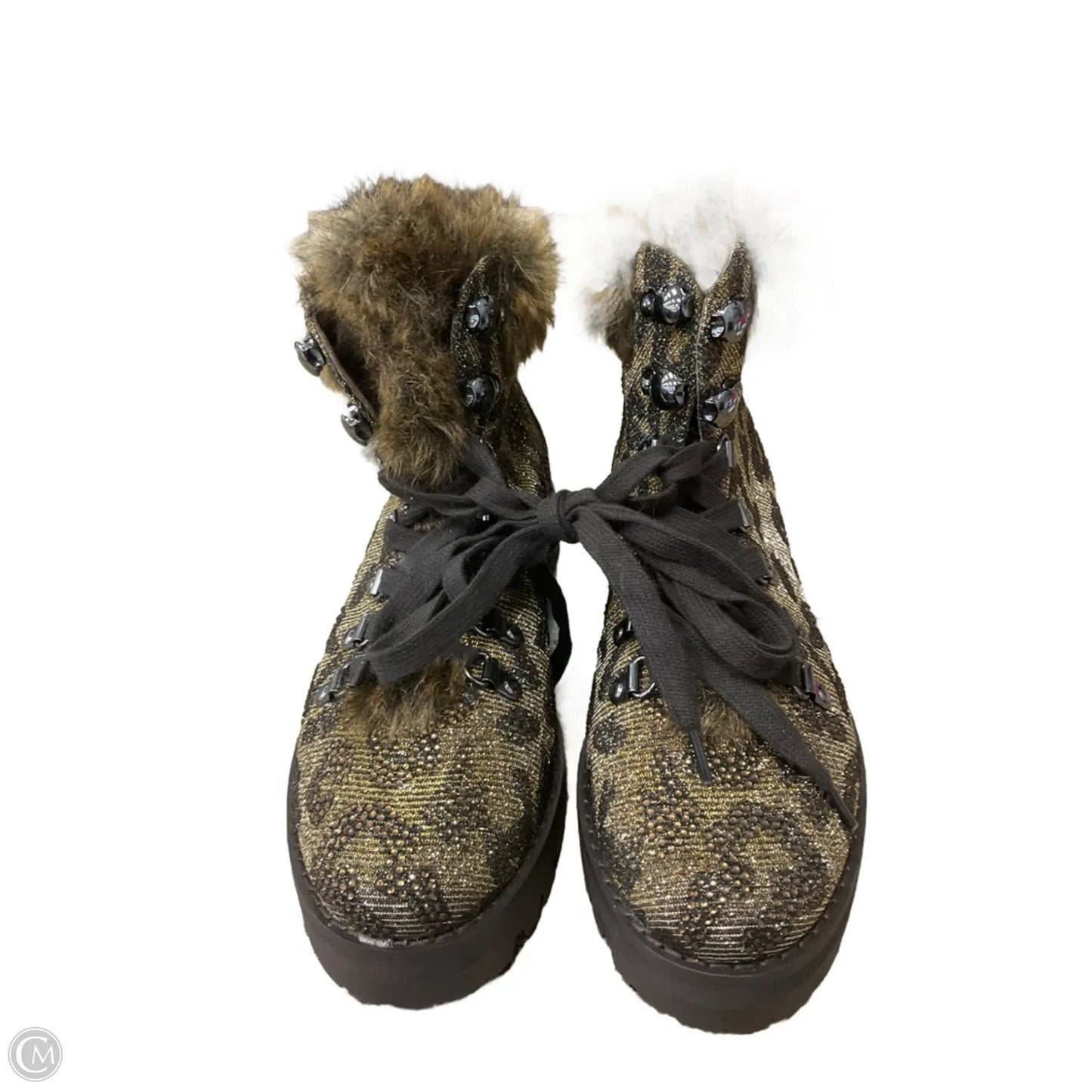 Boots Ankle Flats By Jessica Simpson In Animal Print, Size: 8