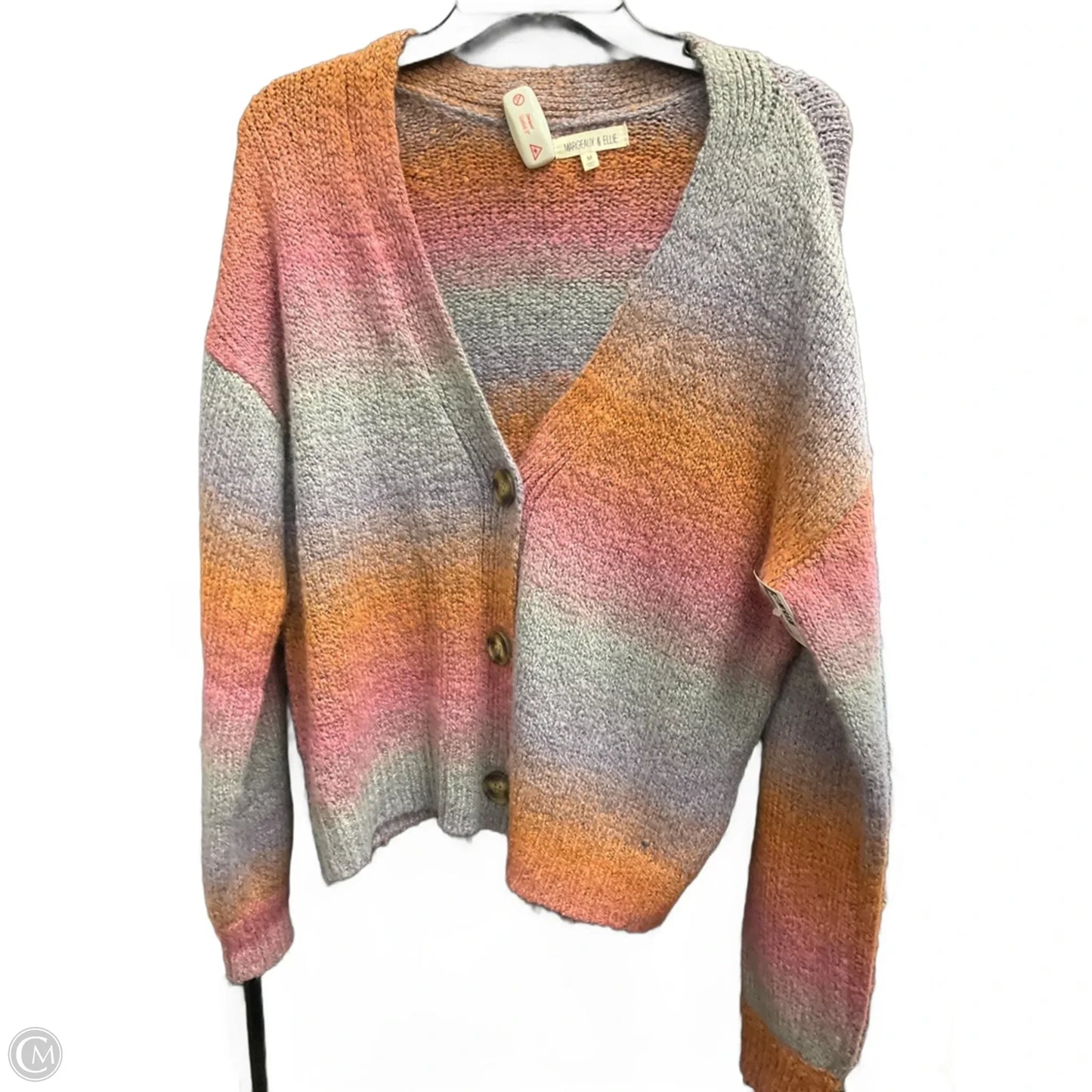 Cardigan By Clothes Mentor In Multi-colored, Size: M