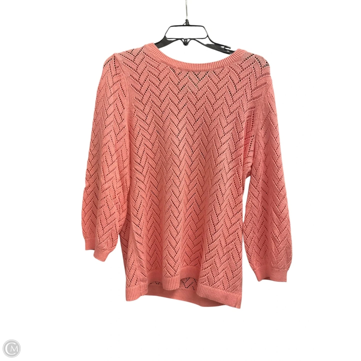 Sweater By Talbots In Pink, Size: L