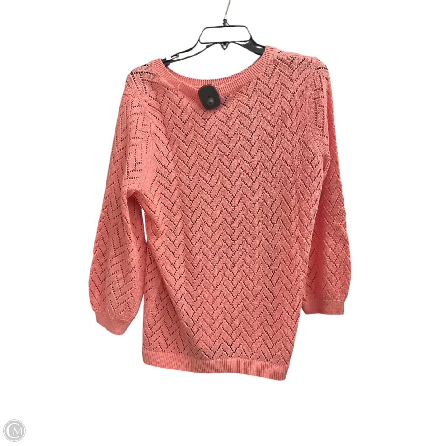 Sweater By Talbots In Pink, Size: L