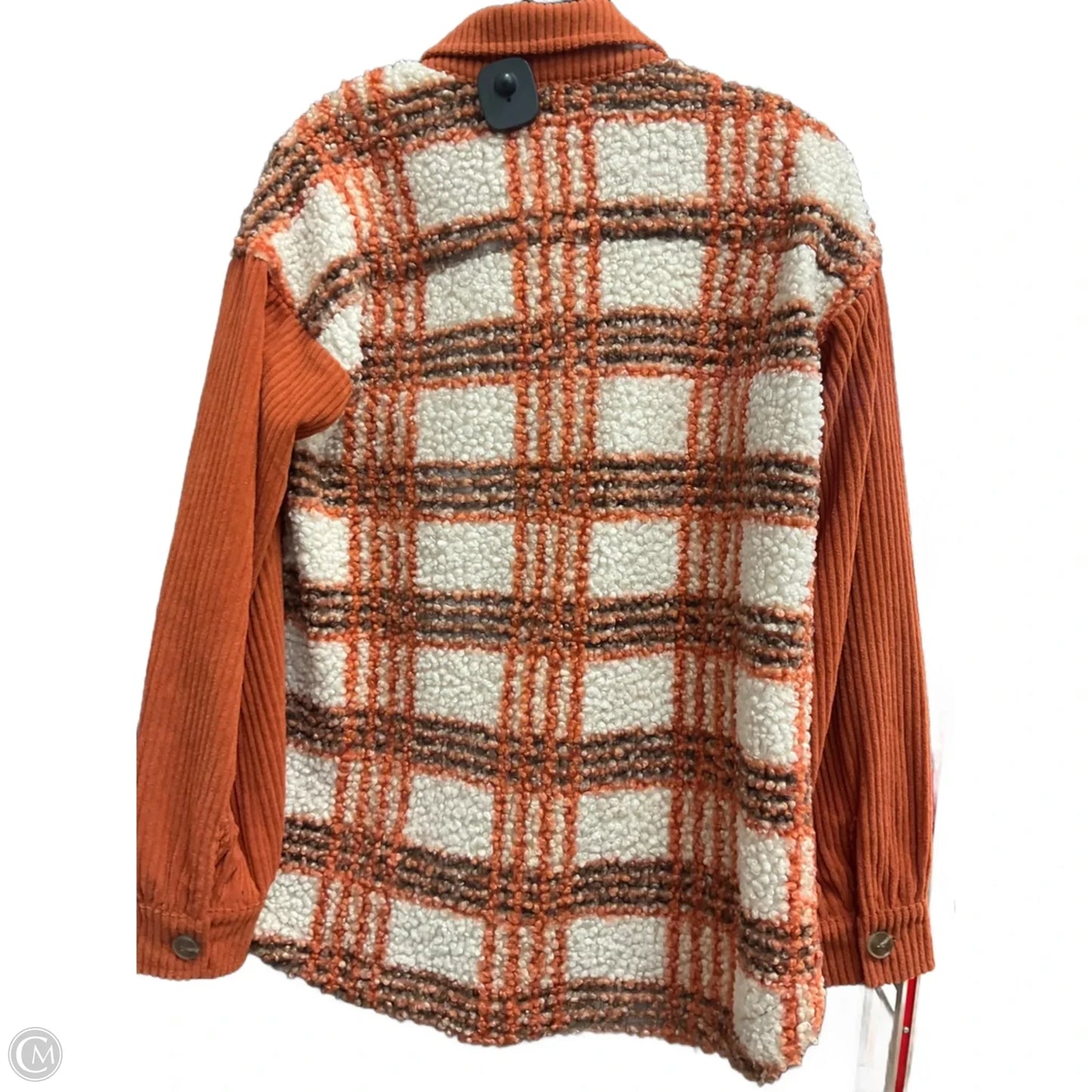 Jacket Faux Fur & Sherpa By Mystree In Plaid Pattern, Size: S