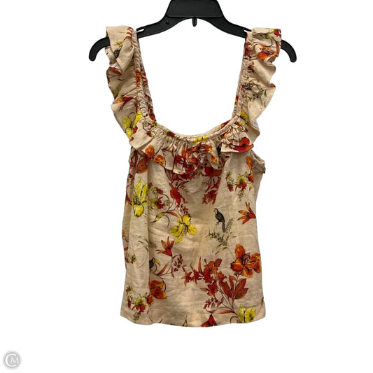 Top Sleeveless By Evereve In Orange, Size: S