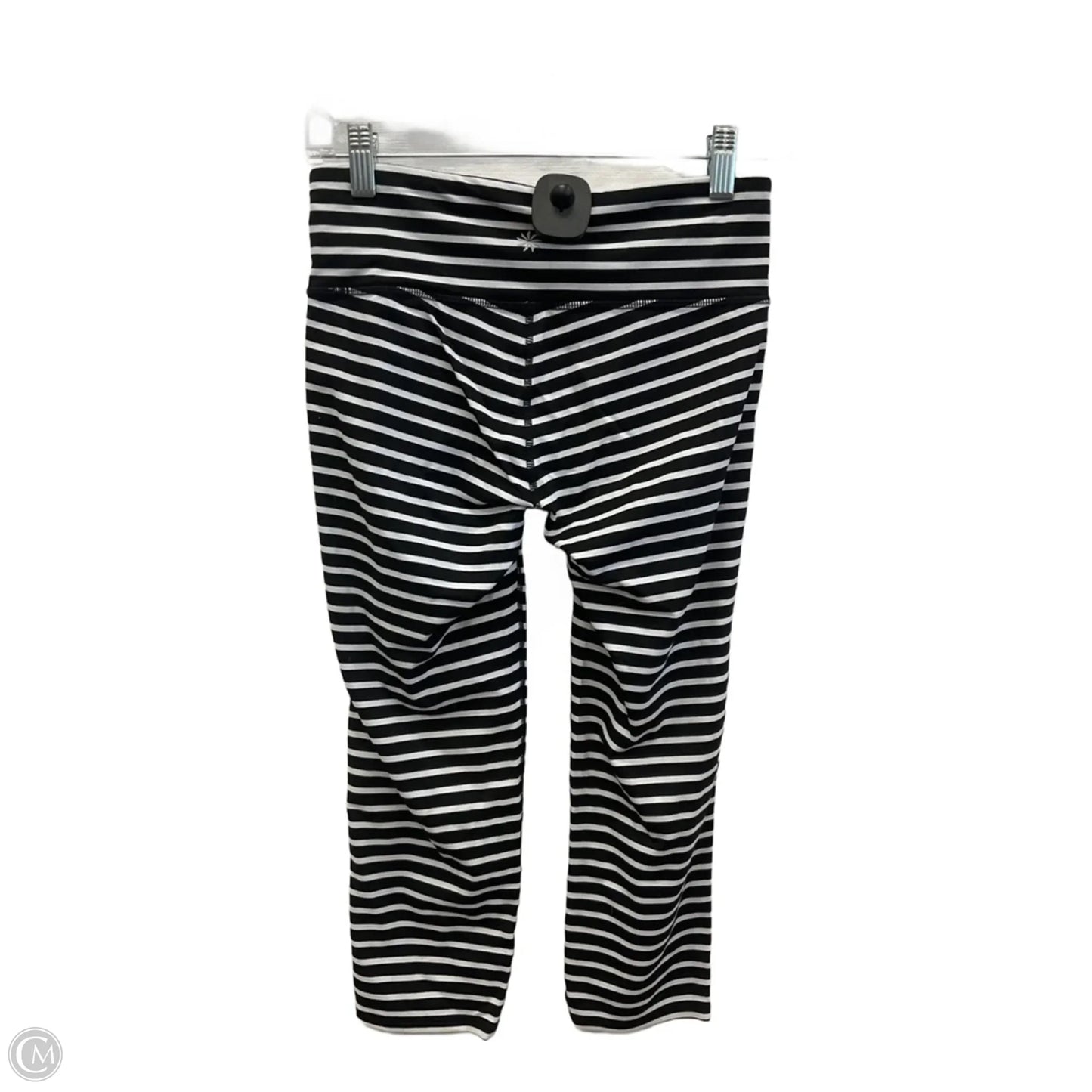 Athletic Leggings Capris By Athleta In Black & White, Size: S