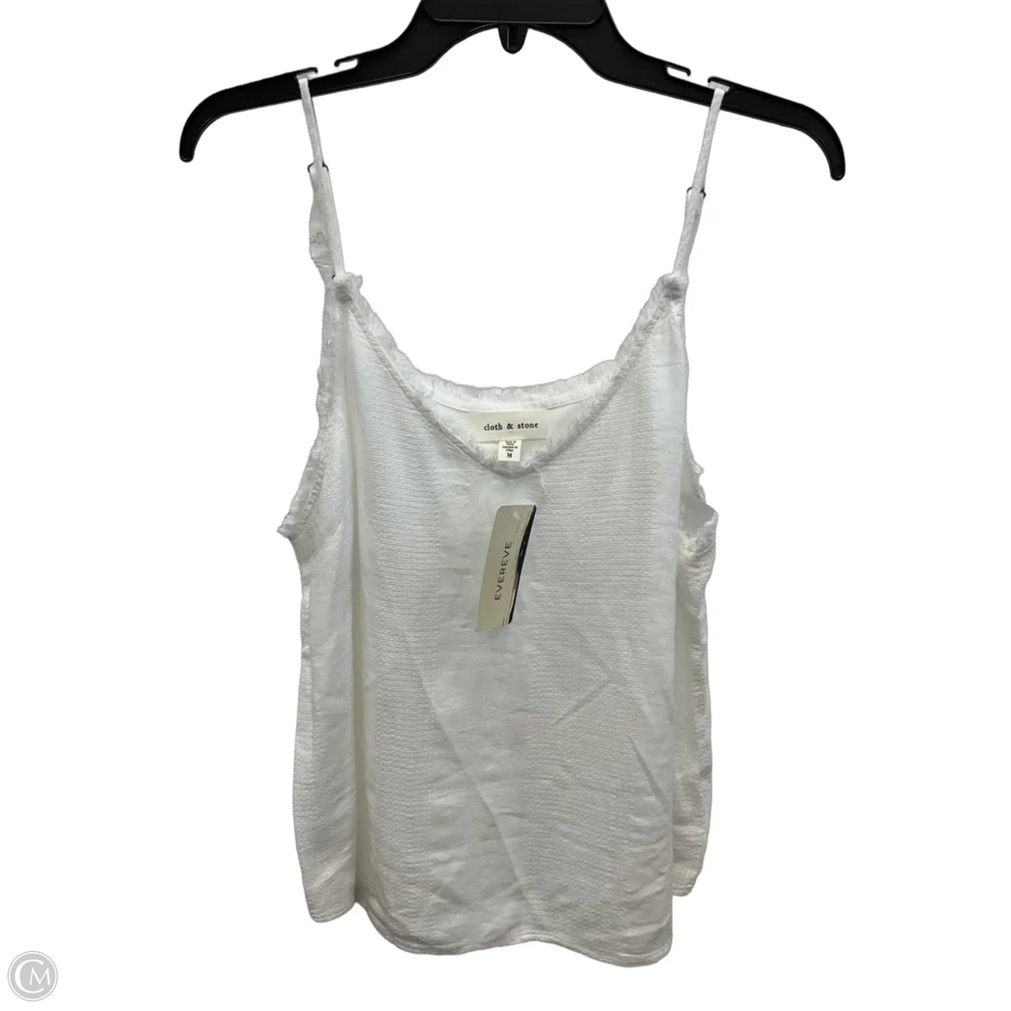 Top Sleeveless By Cloth & Stone In White, Size: M
