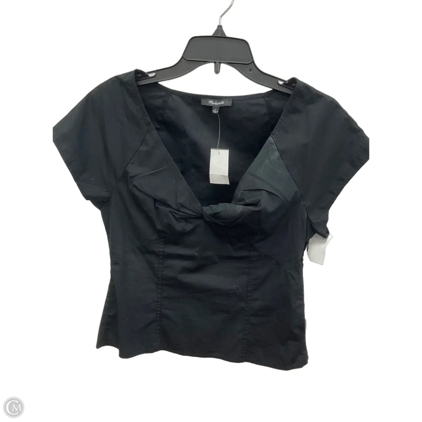 Top Short Sleeve By Madewell In Black, Size: 2