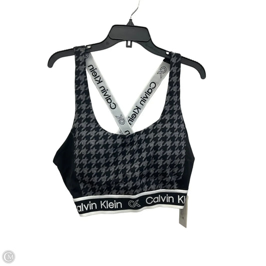 Athletic Bra By Calvin Klein In Black, Size: Xxl