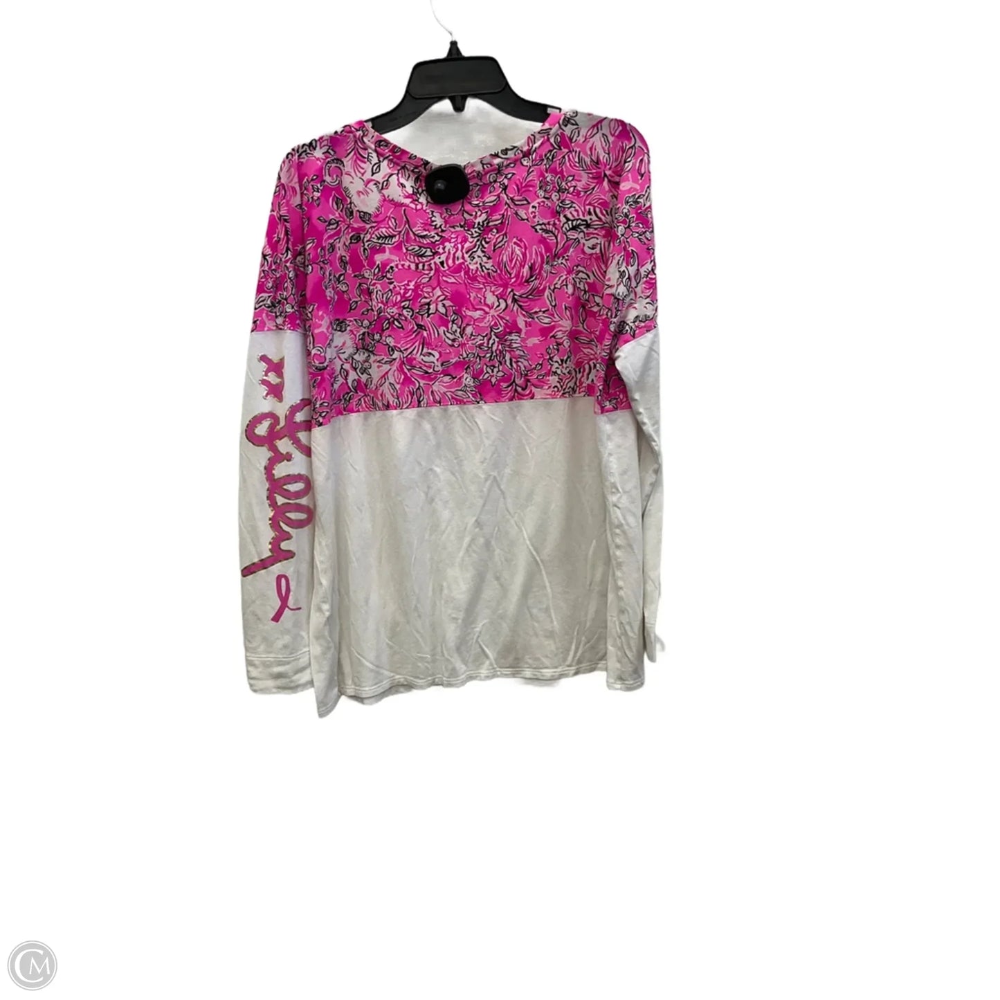 Top Long Sleeve Designer By Lilly Pulitzer In White, Size: Xl