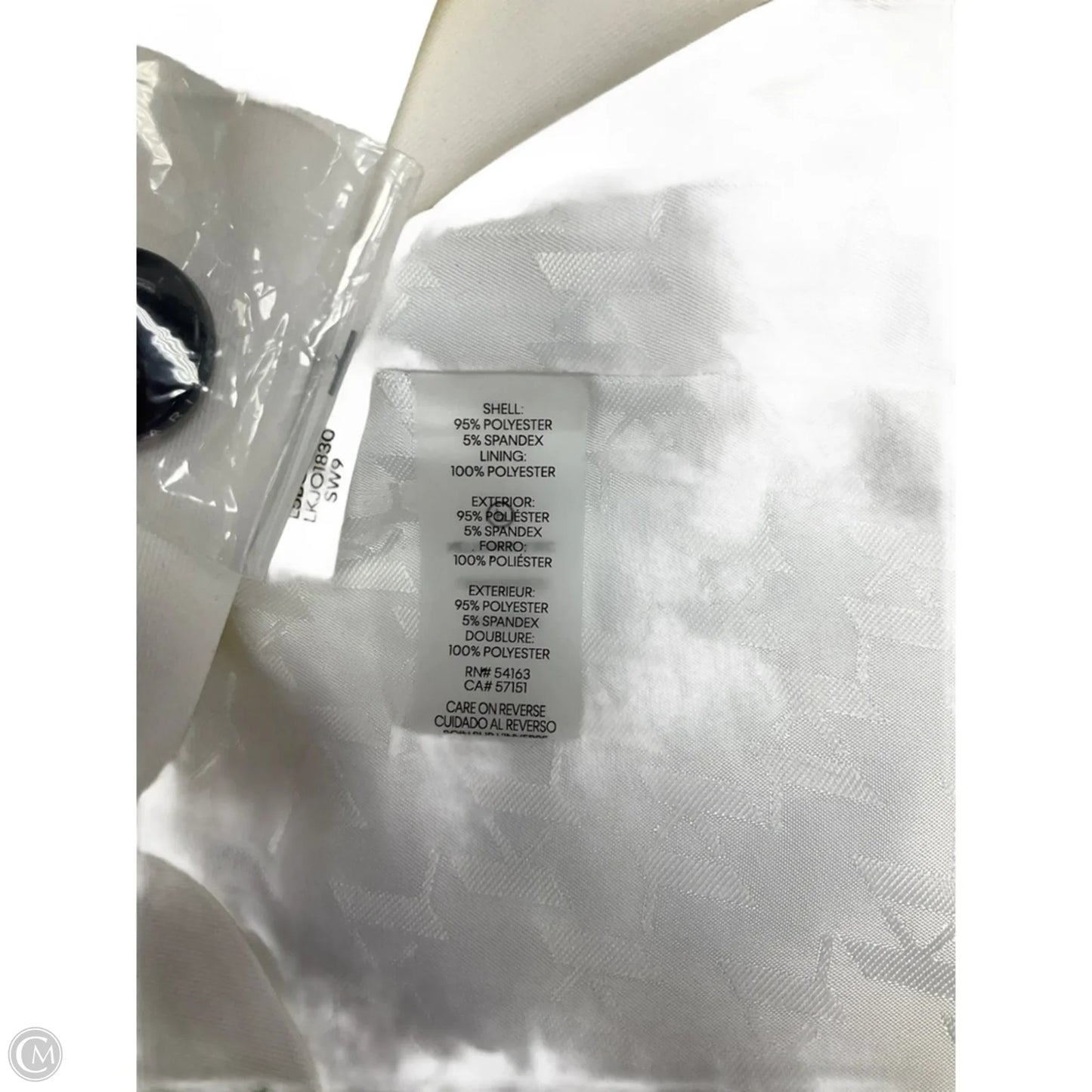 Blazer Designer By Karl Lagerfeld In White, Size: 6