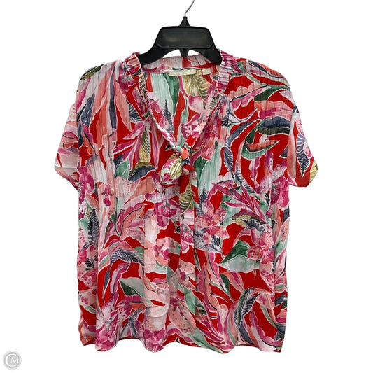Top Short Sleeve By Sunny Leigh In Multi-colored, Size: L