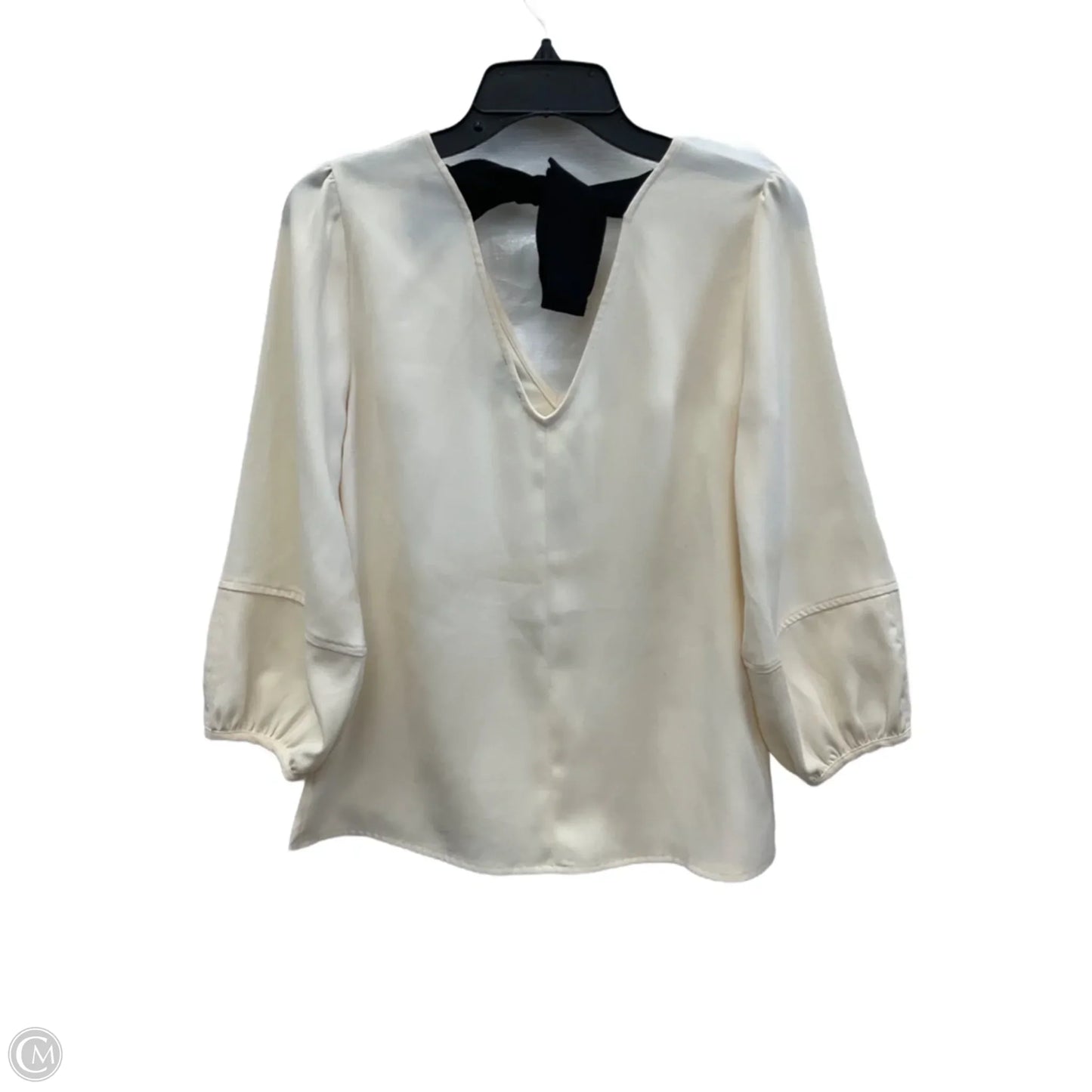 Top Long Sleeve By Ann Taylor In Cream, Size: Xs