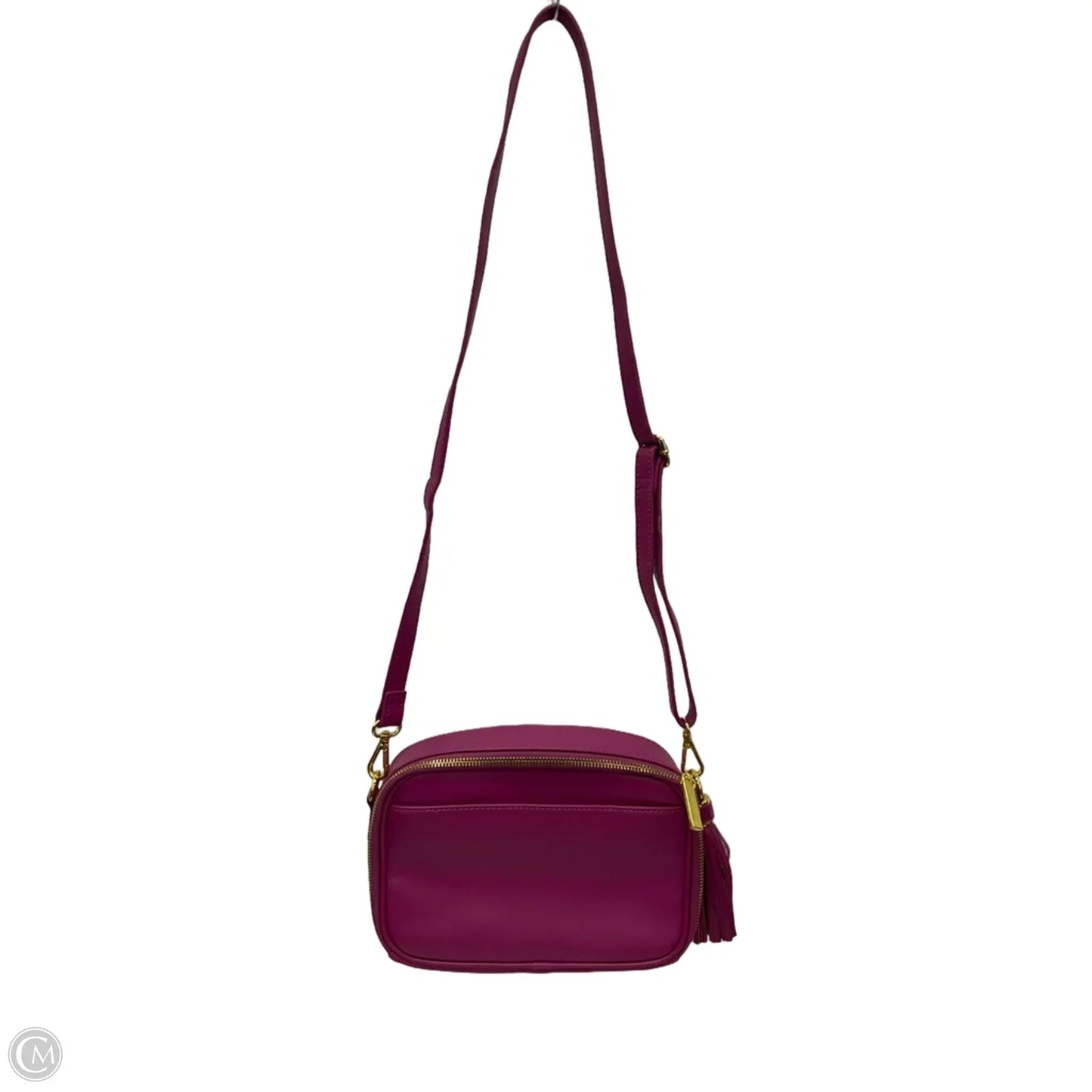 Crossbody Leather By Joy & Iman, Size: Medium