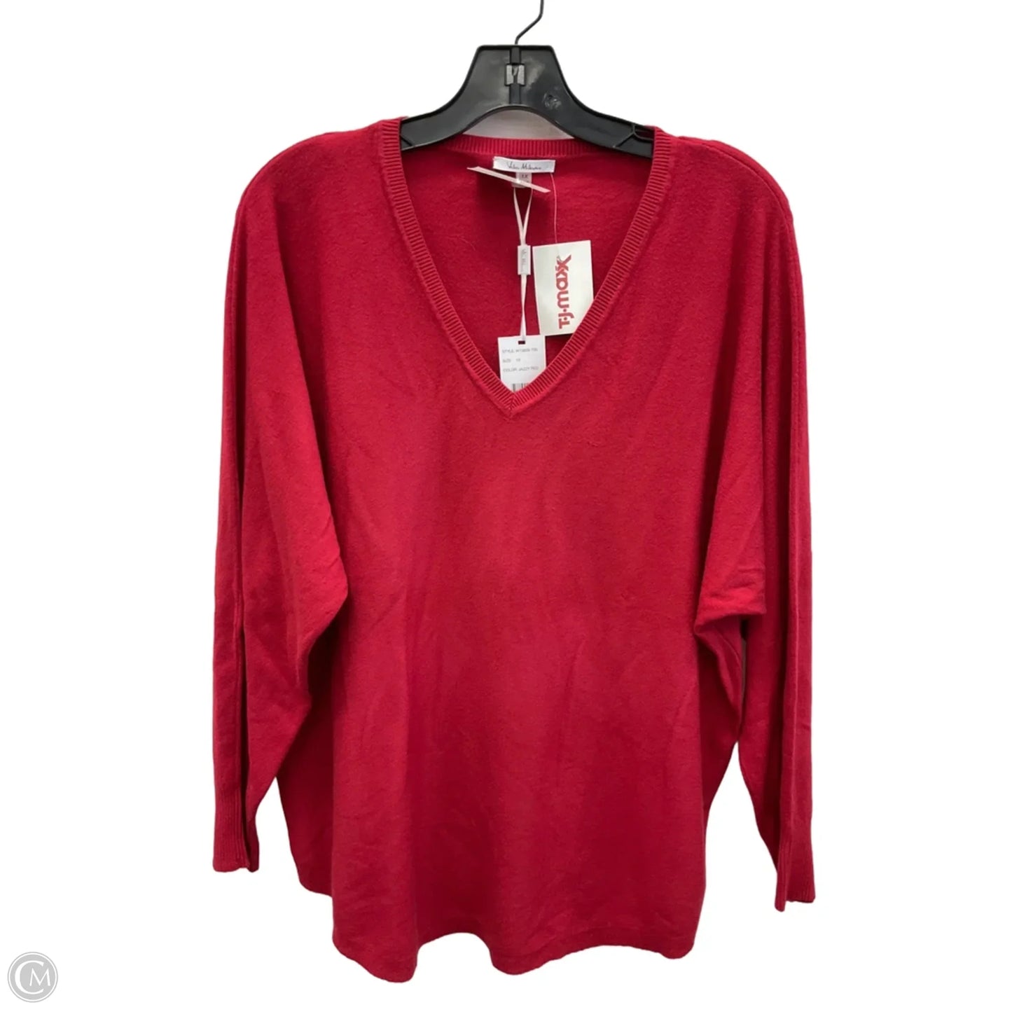 Top Long Sleeve By Vila Milano In Red, Size: 1x