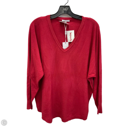 Top Long Sleeve By Vila Milano In Red, Size: 1x