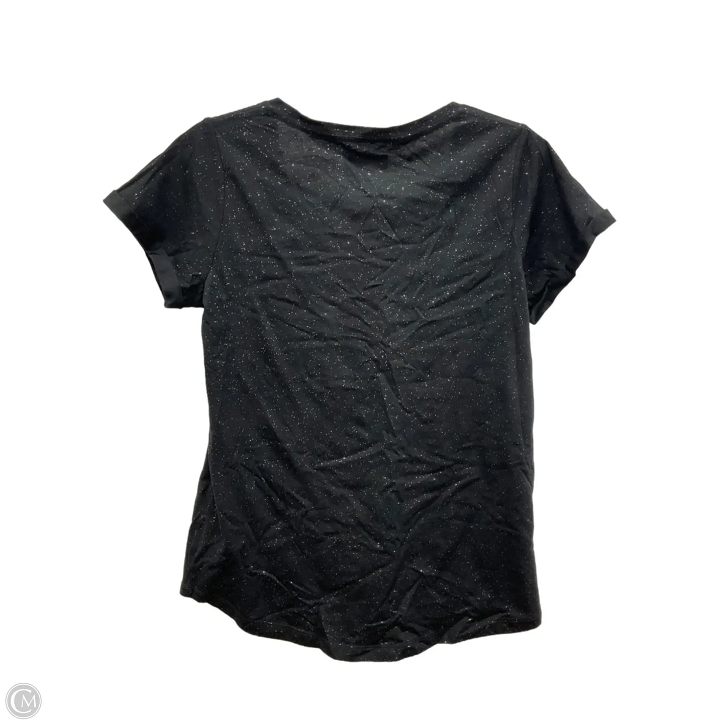 Top Short Sleeve By Clothes Mentor In Black, Size: M