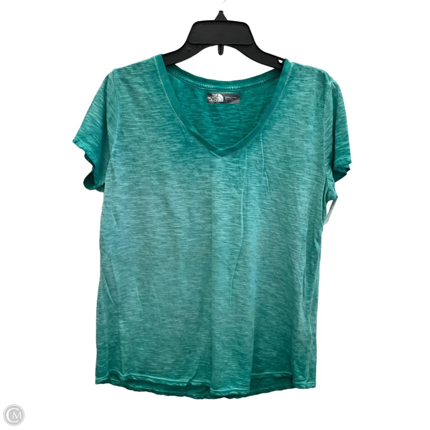 Athletic Top Short Sleeve By The North Face In Blue, Size: L