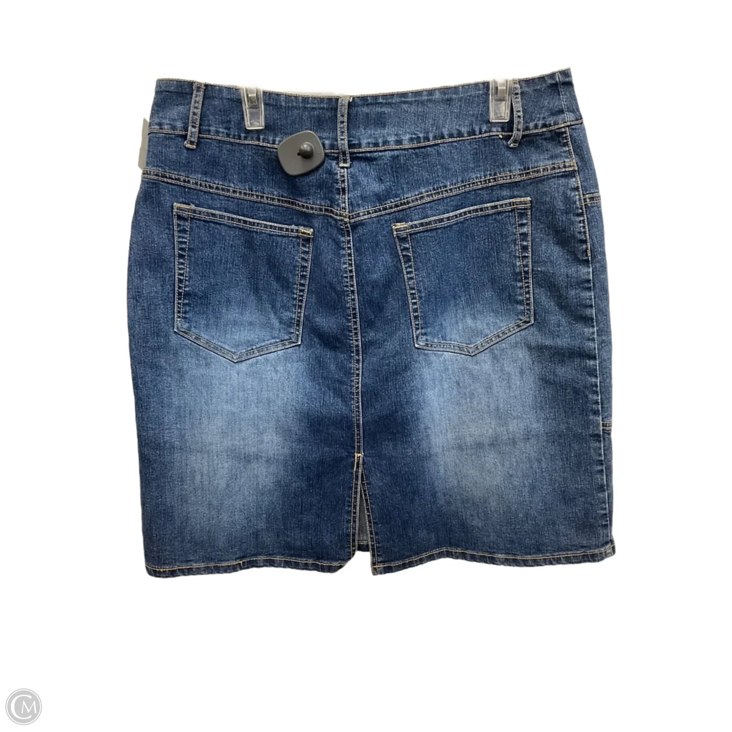 Skirt Mini & Short By Cmc In Blue Denim, Size: 18