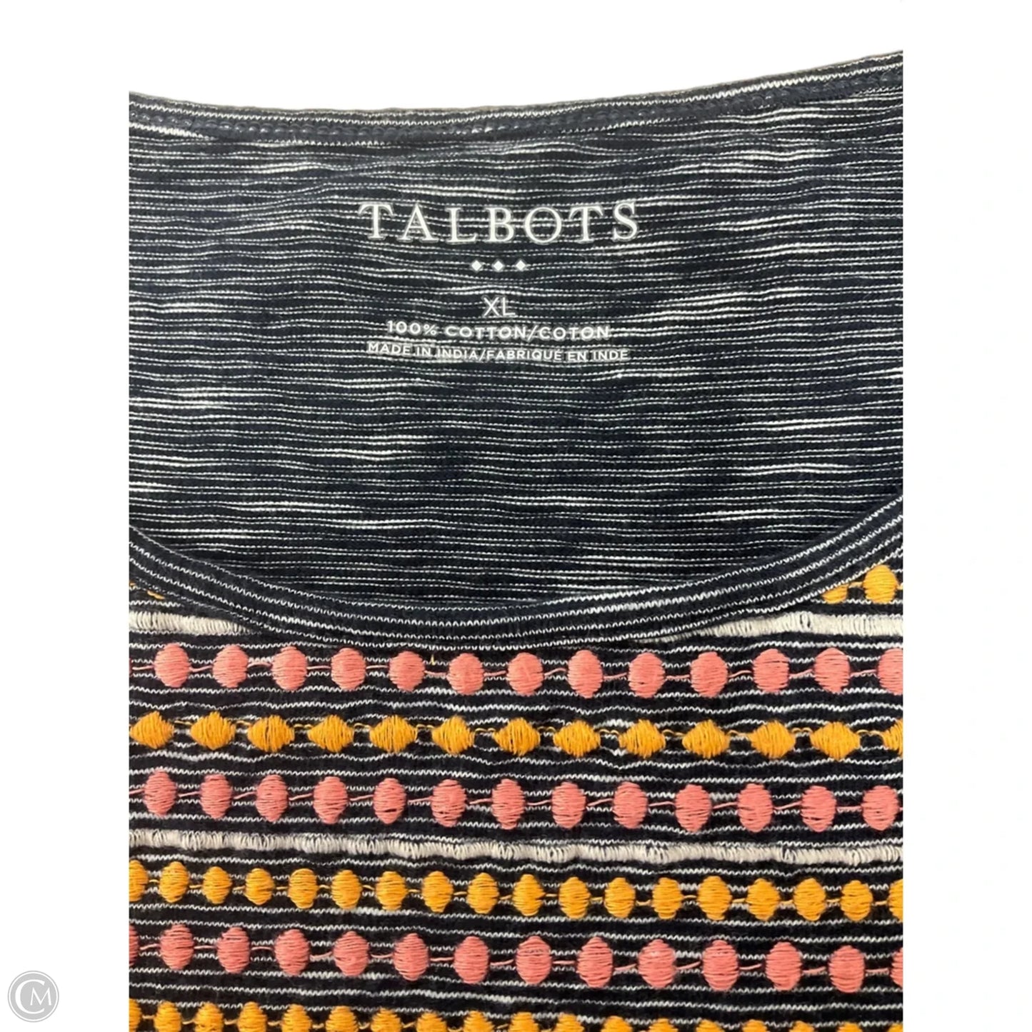 Top Sleeveless By Talbots In Blue, Size: Xl