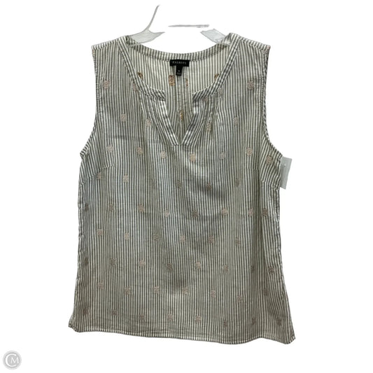 Top Sleeveless By Talbots In Beige, Size: M