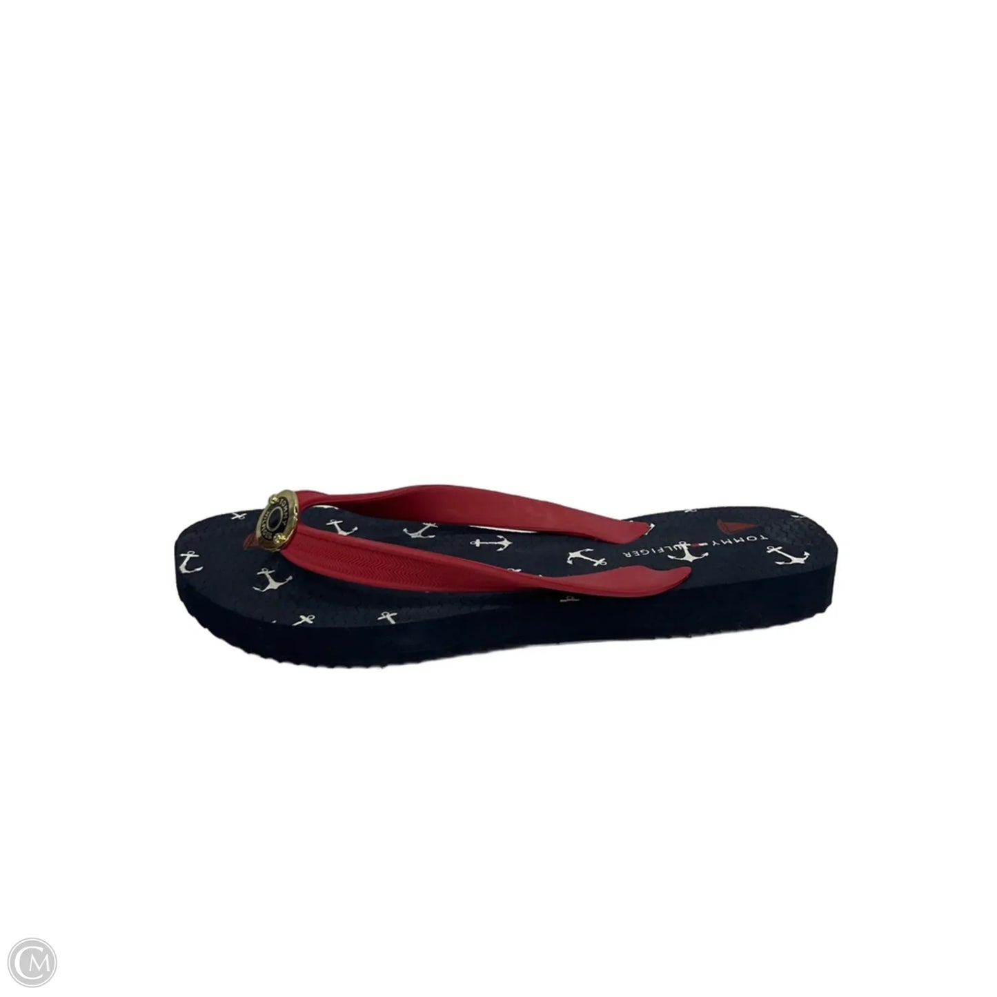 Sandals Flip Flops By Tommy Hilfiger In Blue, Size: 6