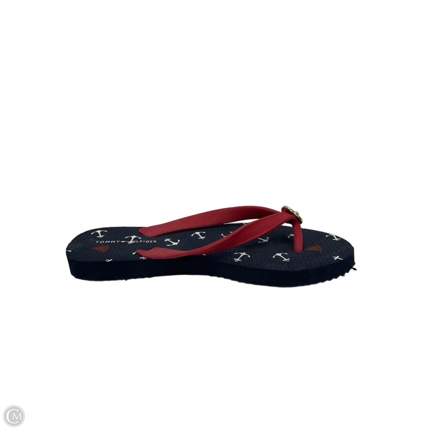 Sandals Flip Flops By Tommy Hilfiger In Blue, Size: 6