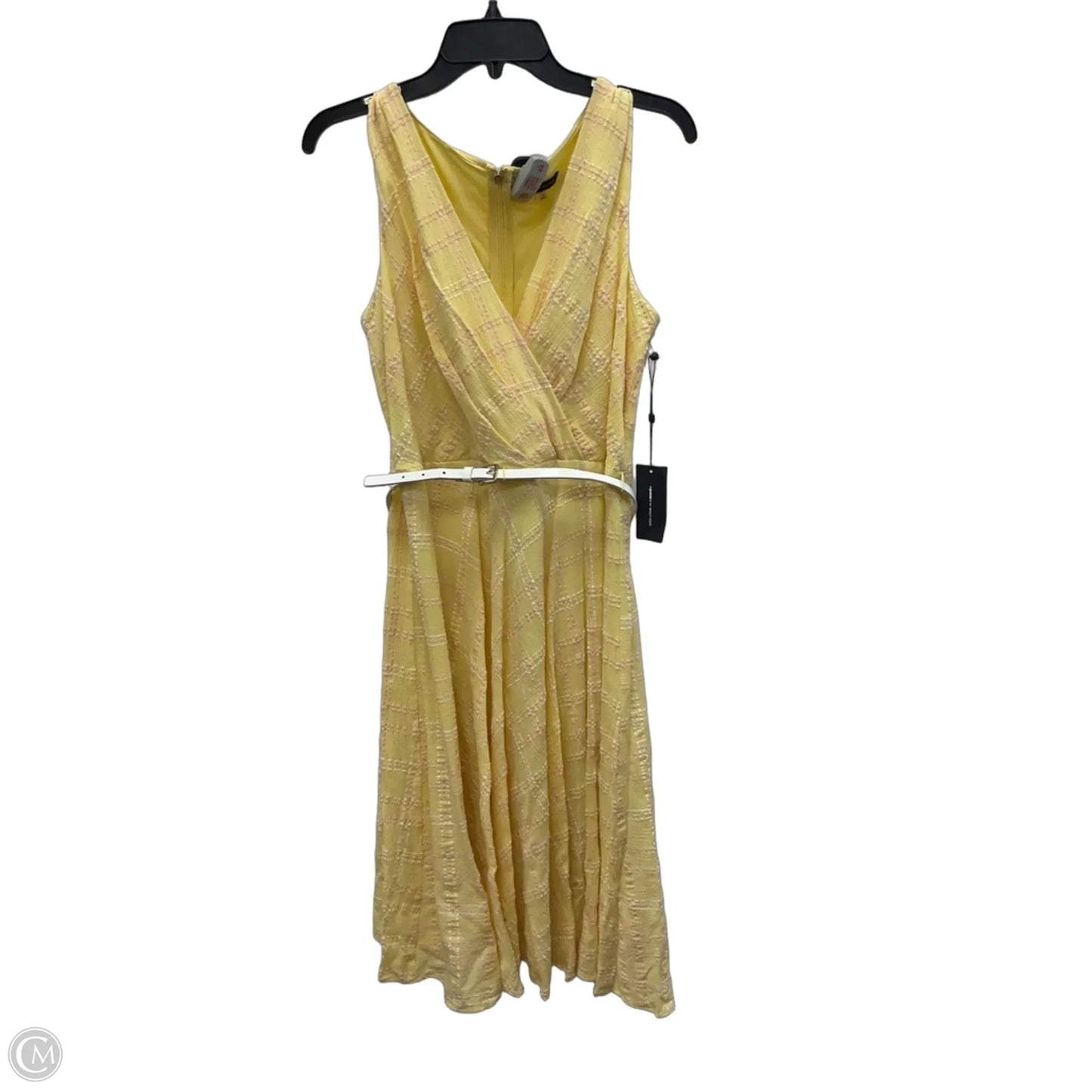 Dress Casual Midi By Tommy Hilfiger In Yellow, Size: M