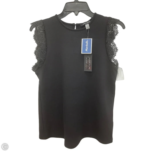 Top Short Sleeve By Cable And Gauge In Black, Size: M