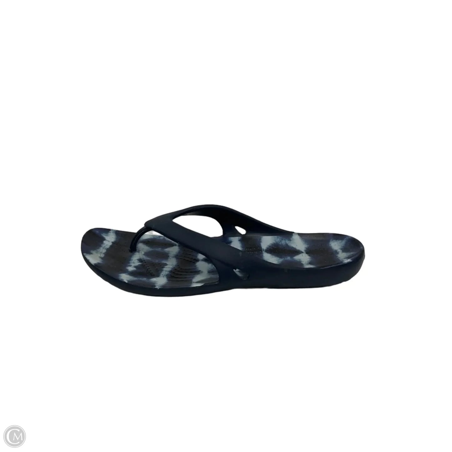 Sandals Flats By Crocs In Blue, Size: 9