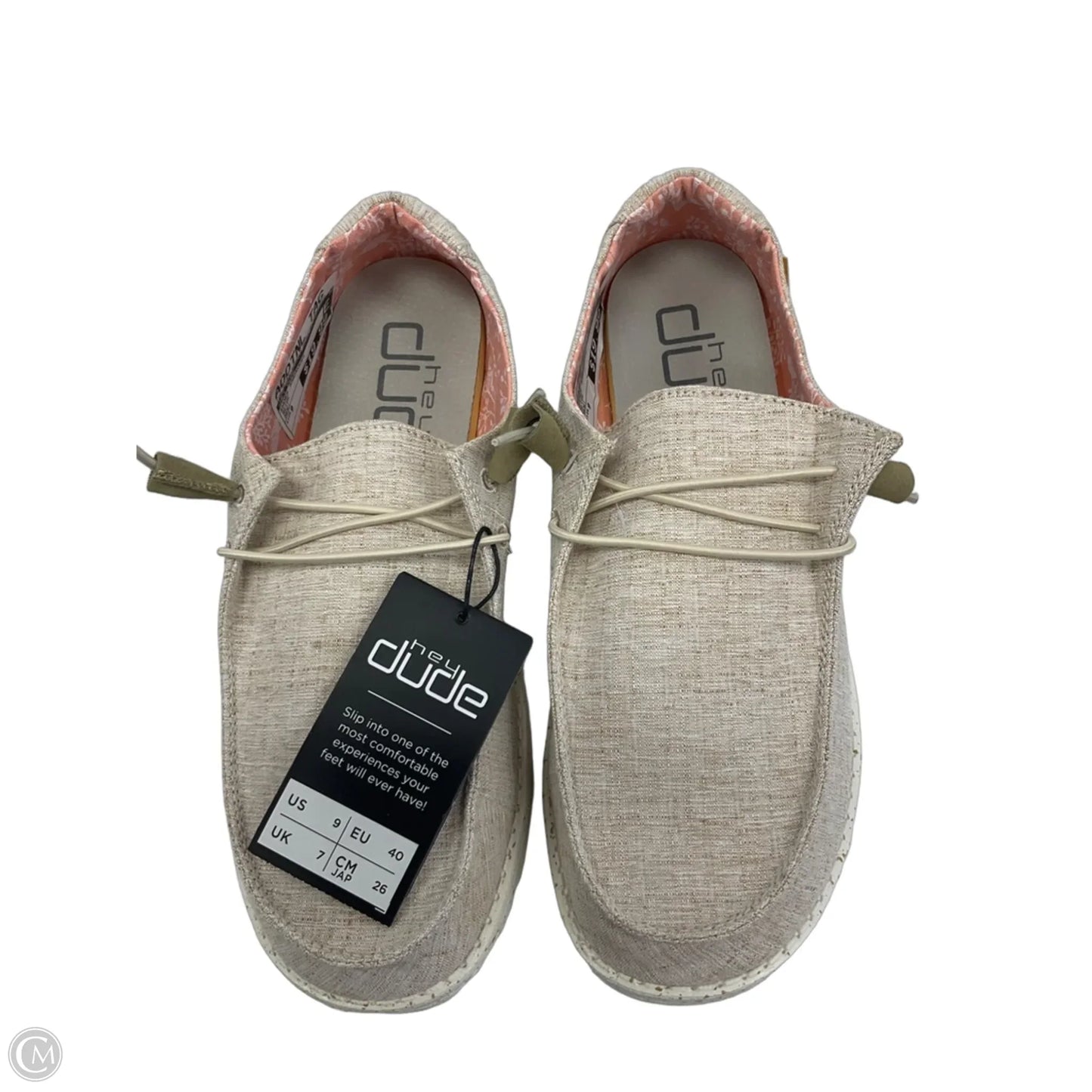 Shoes Sneakers By Hey Dude In Beige, Size: 9