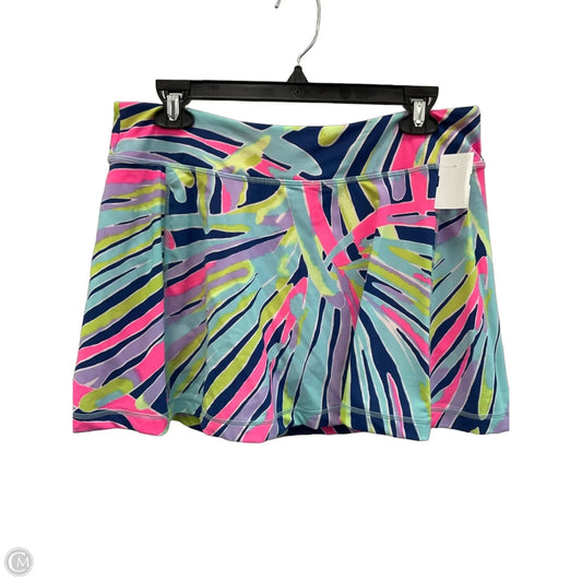 Skort Designer By Lilly Pulitzer In Blue & Pink, Size: L