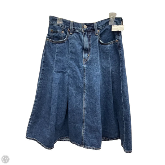 Skirt Maxi By Levis In Blue Denim, Size: 6