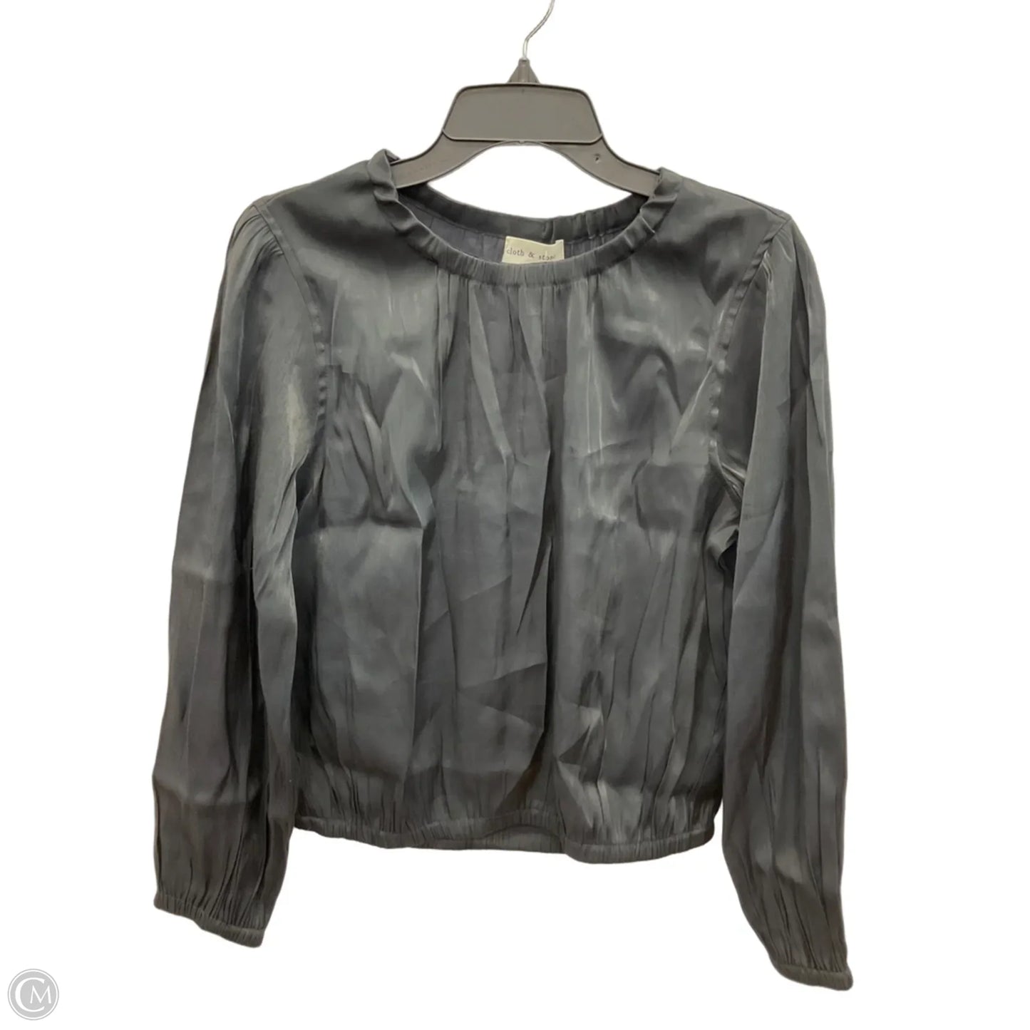 Top Long Sleeve By Cloth & Stone In Black, Size: S