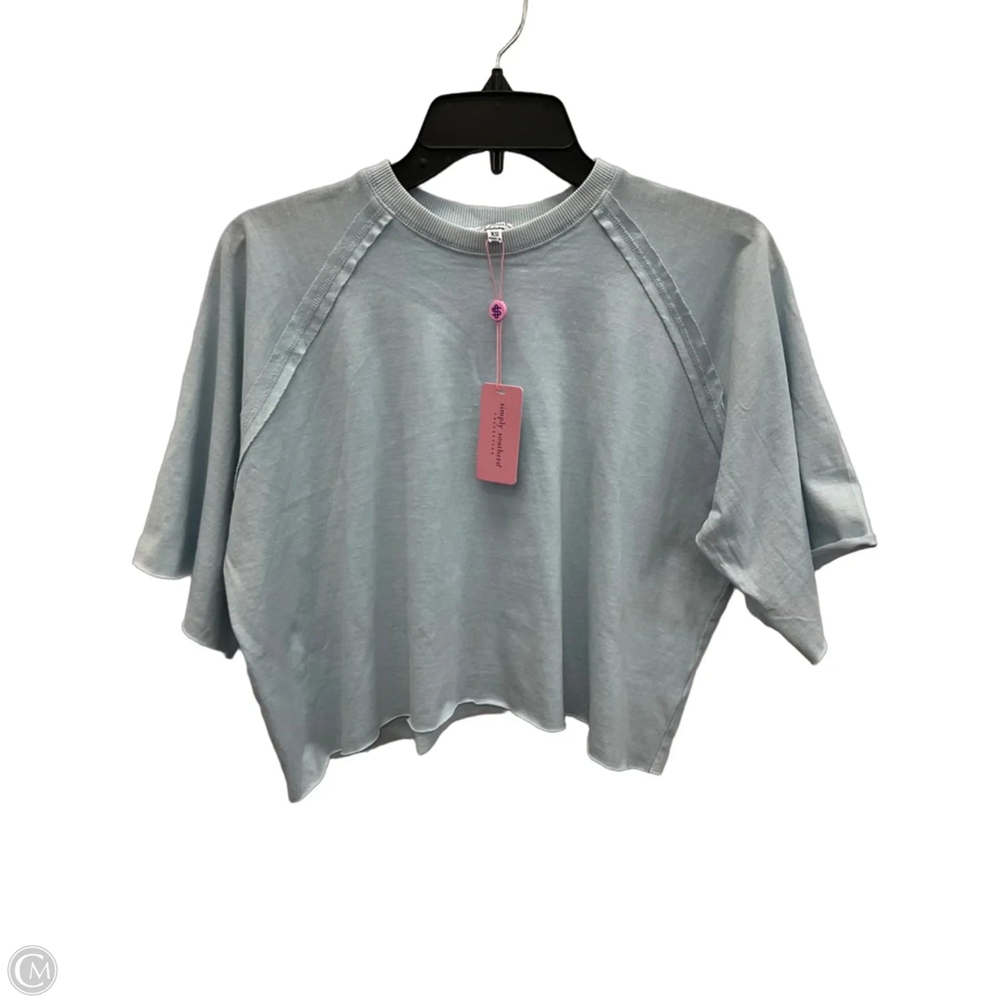 Top Short Sleeve Basic By Simply Southern In Blue, Size: S