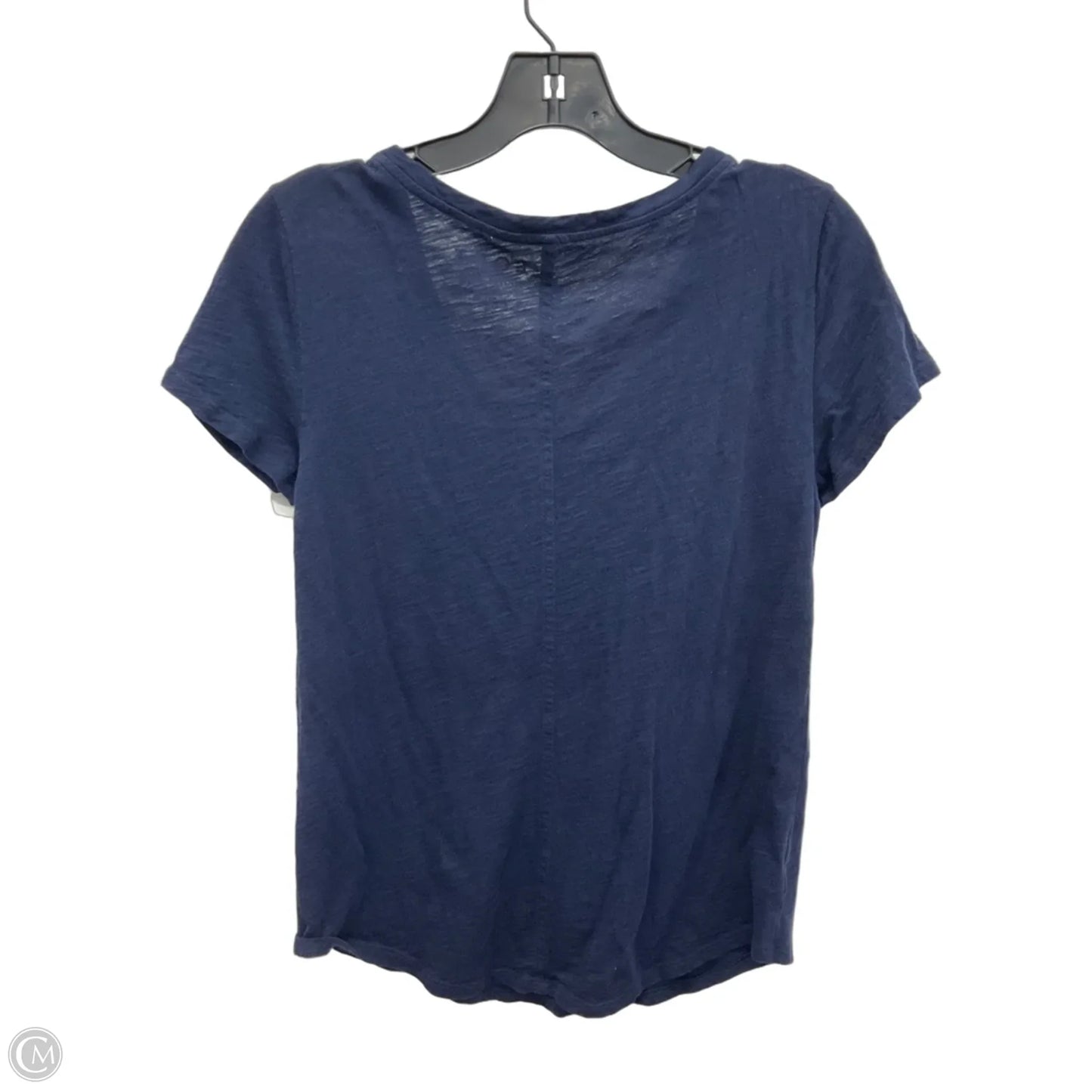 Top Short Sleeve By Loft In Blue, Size: Xs