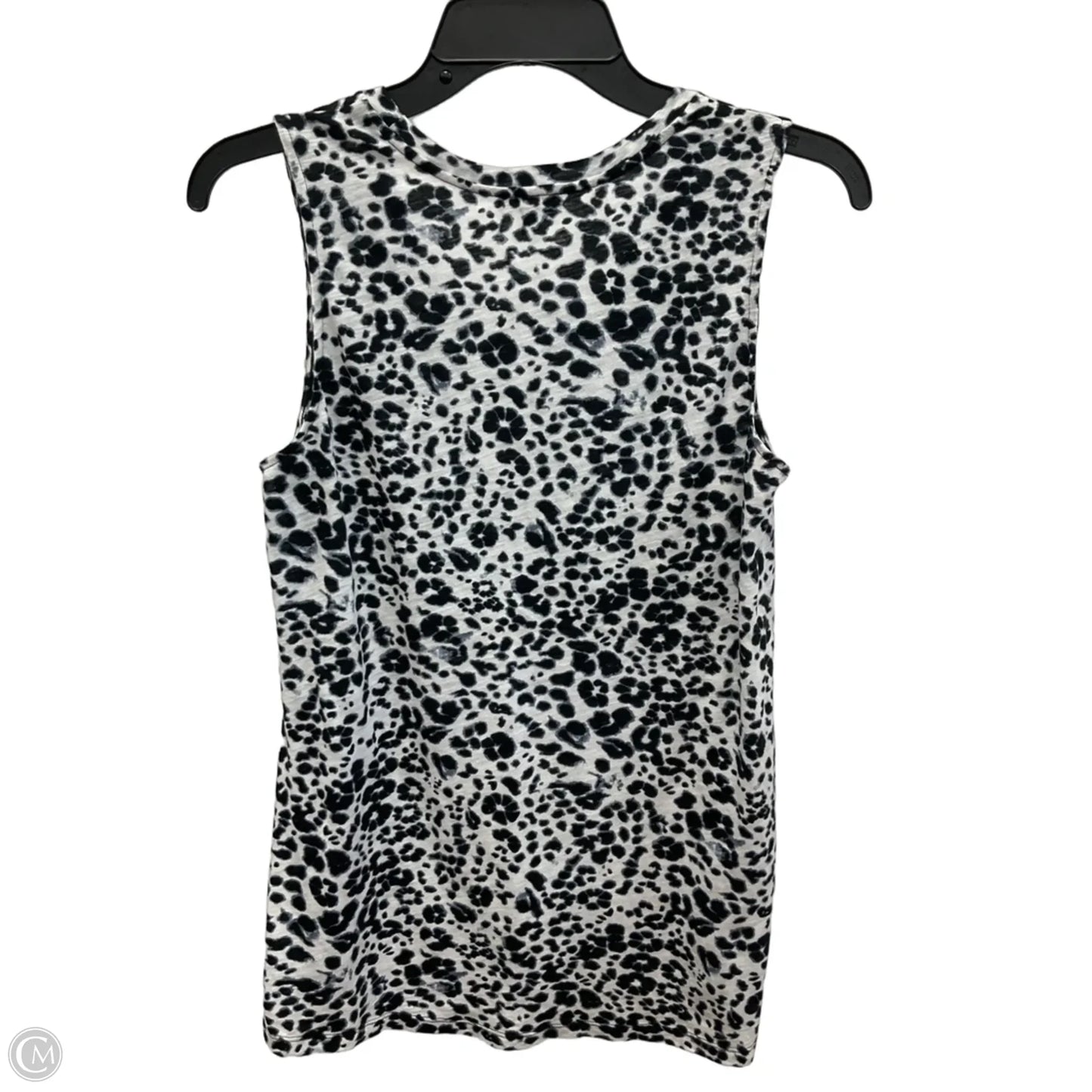 Top Sleeveless By Express In Black & White, Size: S